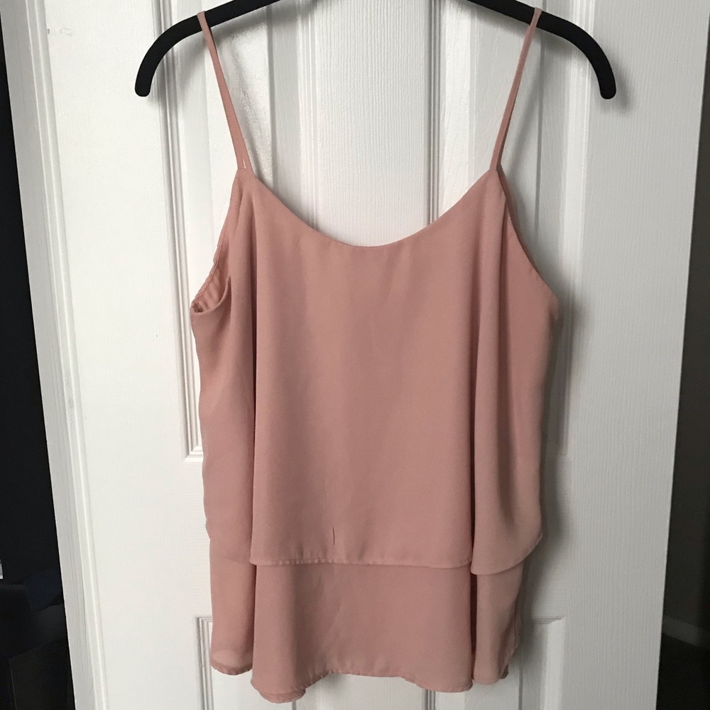 Blush Pink Sleeveless Blouse